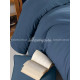 Постельный комплект полуторный ARYA Natural Stone Washed хлопок 160х220см изумруд