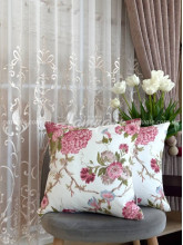 Наволочка декоративная комбинированная Утренний сад