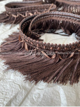 Бахрома для штор и тюля  трюфельная