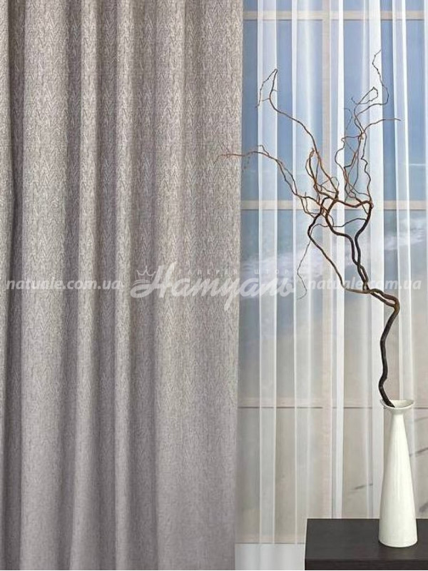 Шторы на метраж меланж Колос латте