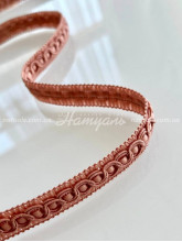 Тесьма для штор и тюля Рут 13 мм коралловый