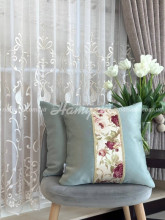 Наволочка декоративная двусторонняя Ренессанс бирюза