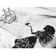 Постельный комплект Vogue Delux 200х220см, белый+черный