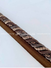 Шнур витой разноцветный полосатый