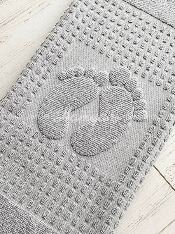 Полотенце-коврик для ног Arya Winter Soft  серый