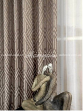 Комплект штор меланж Еверт каппучино 140х270, 2 шт.