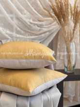 Декоративная наволочка комбинированная Весенний Мед