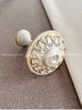 Держатель для штор и тюля Виам белое золото