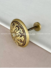Держатель для штор и тюля Камилла античное золото