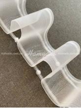 Тасьма монтажная для штор и тюля на трубу 1:1.5 