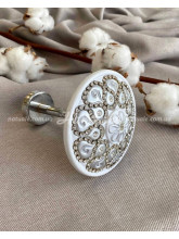 Держатель для штор и тюля Палас-Змейка хром матовый