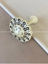 Держатель для штор и тюля Космея молочный