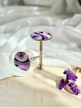 Держатель для штор и тюля Розетта Дюна сиреневый