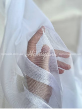 Тюль сетка-шелк Венера белый