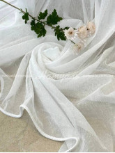 Тюль лен жатый Кантри молочный