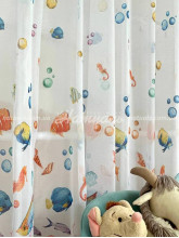 Тюль-вуаль Киндер принт Рыбки