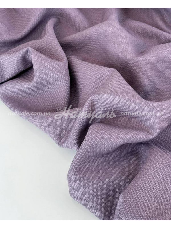 Шторы на метраж лен Сиетл сиреневый